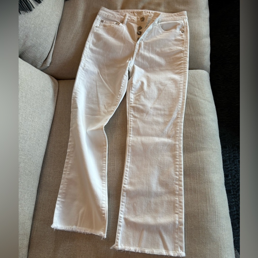 American Eagle Outfitters Women's high rise cropped flare jeans